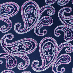 Qajar Dynasty Purple Paisley Necktie Fabric