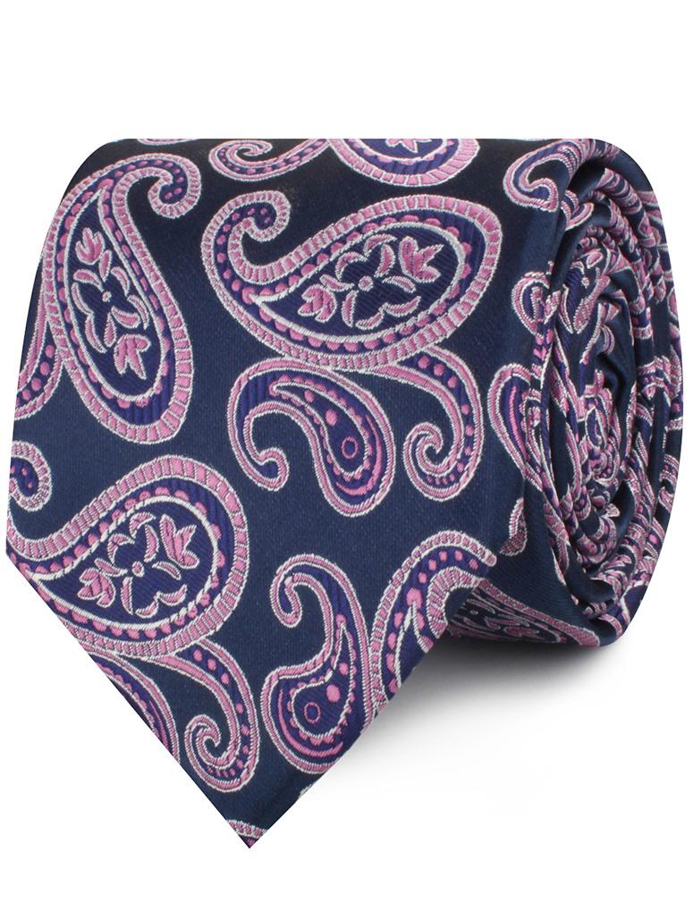 Qajar Dynasty Purple Paisley Neckties