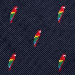 Rainbow Parrot Necktie Fabric