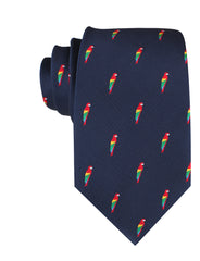 Rainbow Parrot Necktie