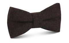 Rambouillet Donegal Brown Wool Bow Tie