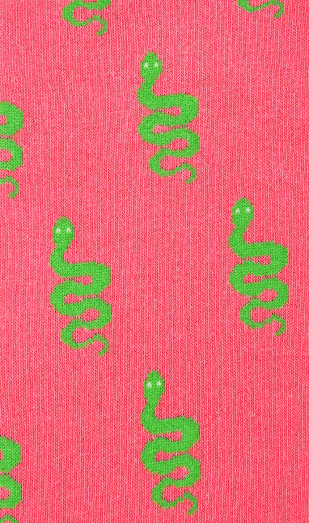 Rattle Snake Pink Socks Fabric