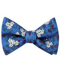 Ravenna Blue Floral Self Tie Bow Tie
