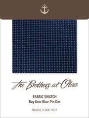 Kroc Navy Pin Dot Y037 Fabric Swatch