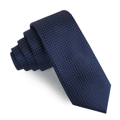 Kroc Blue Pin Dot Skinny Tie
