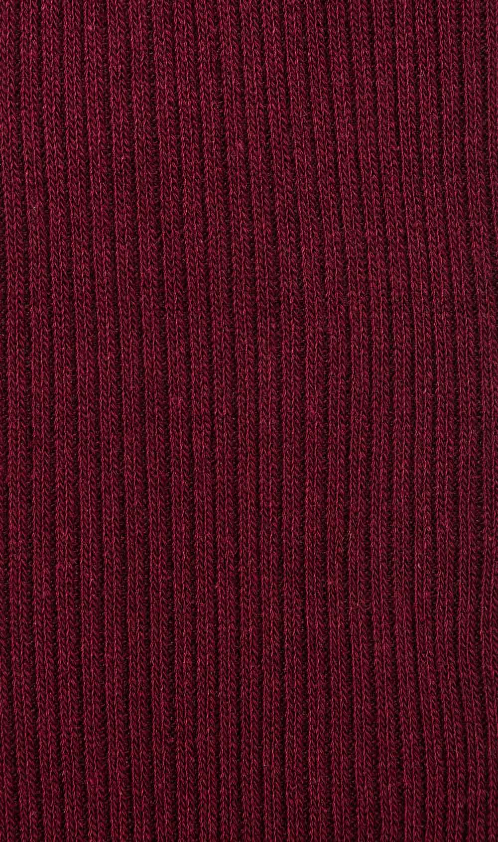 Red Wine Cotton-Blend Socks Fabric
