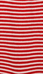 Red & White Thin Pinstripes Cotton-Blend Socks Fabric