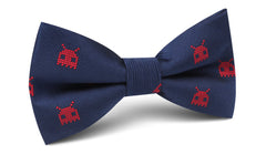 Red Pixel Monster Bow Tie