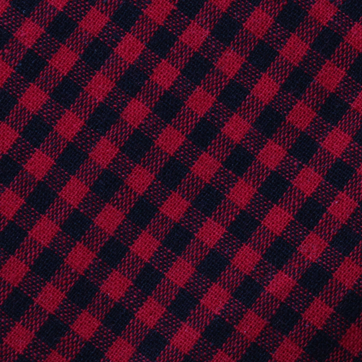 Red Belfast Gingham Fabric Pocket Square