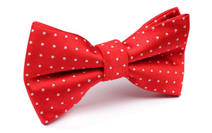 Red Bow Tie with White Polka Dots