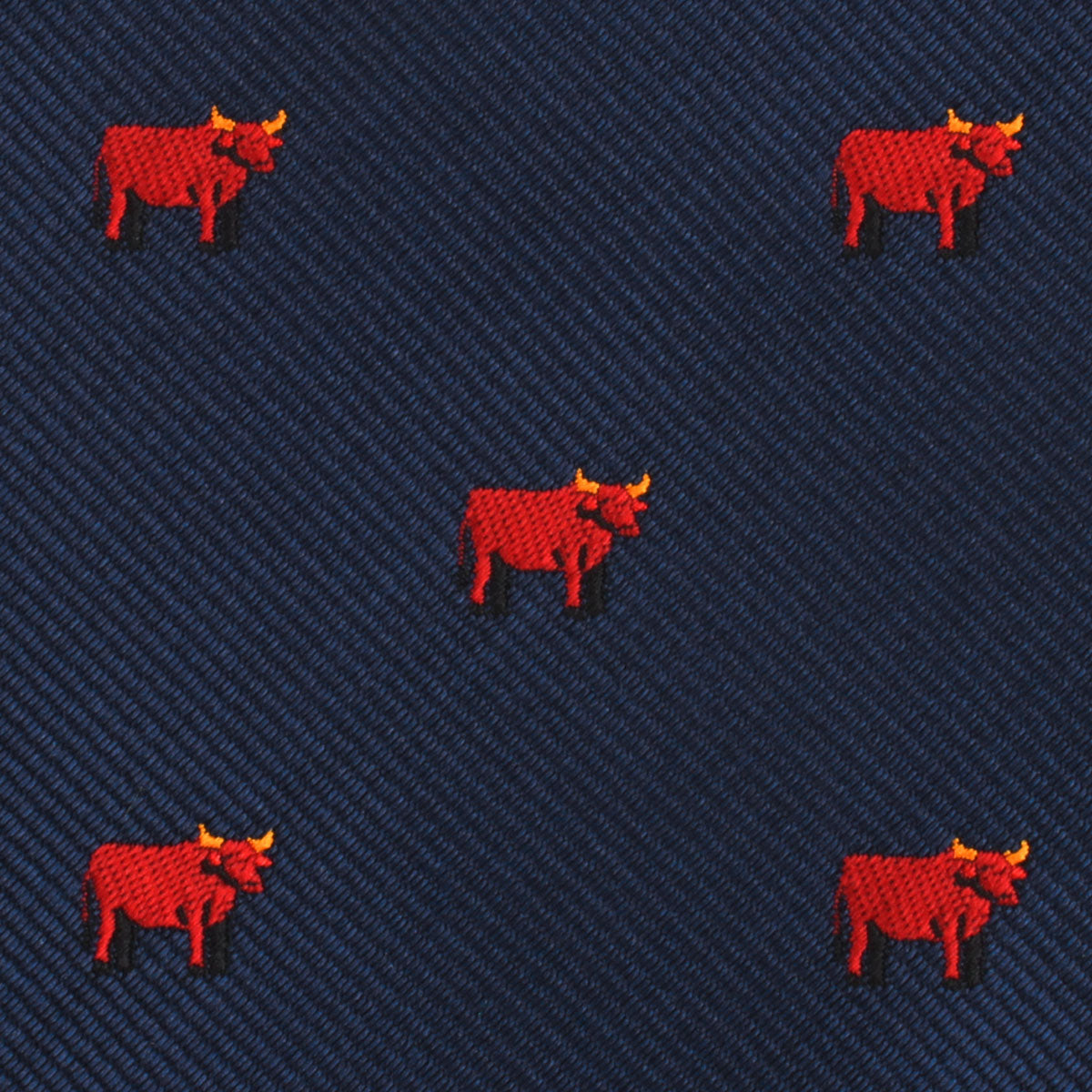 Red Bull Pocket Square Fabric