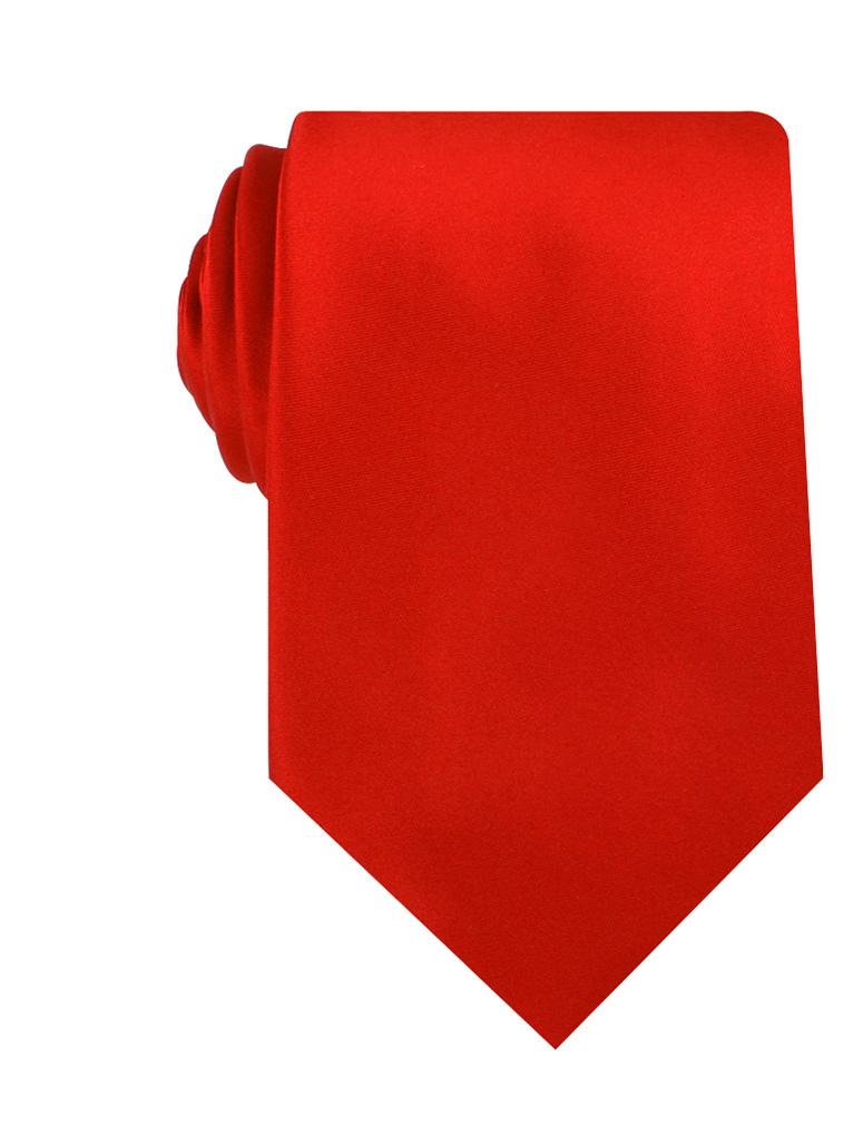 Red Cherry Satin Necktie