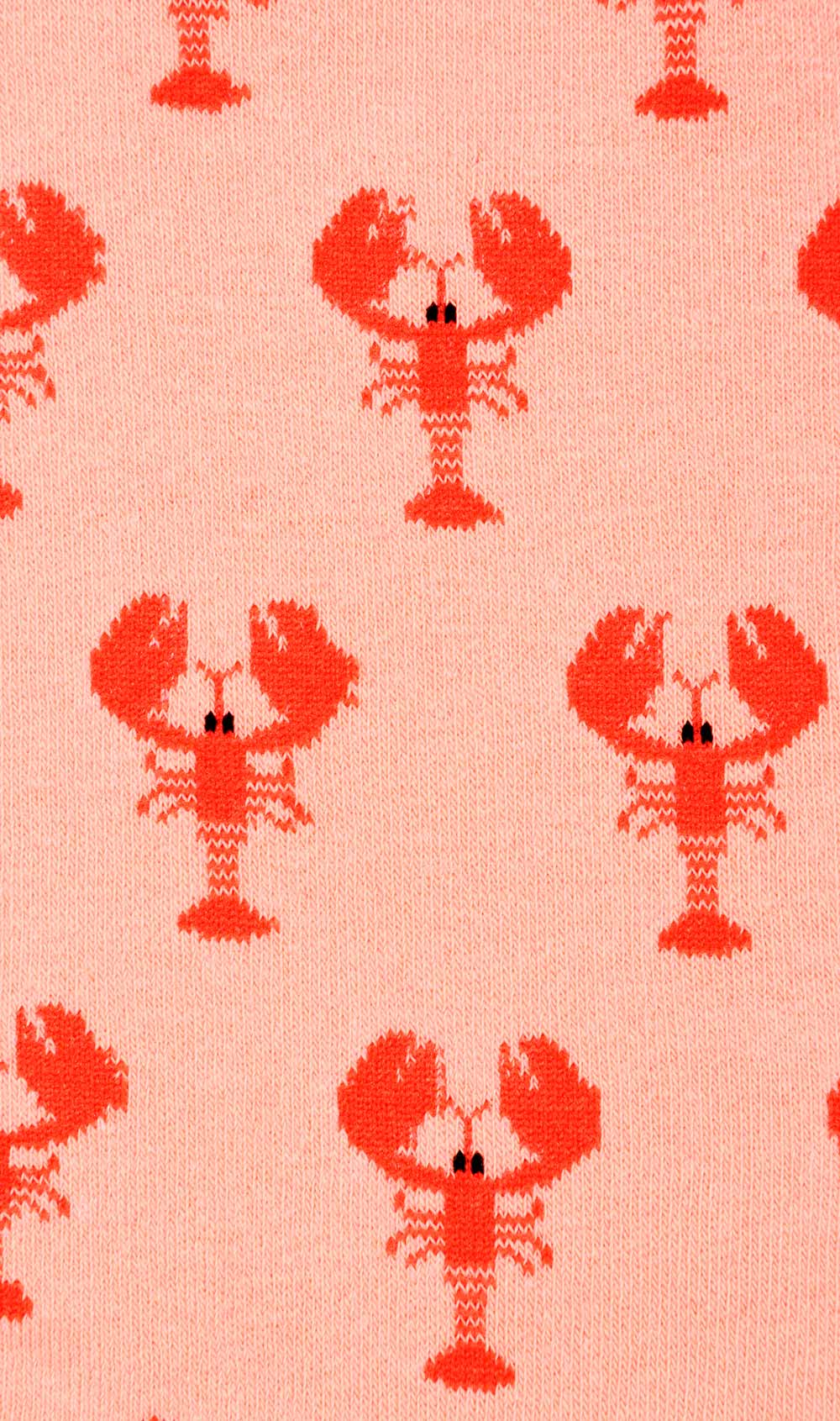 Red Lobster Socks Fabric