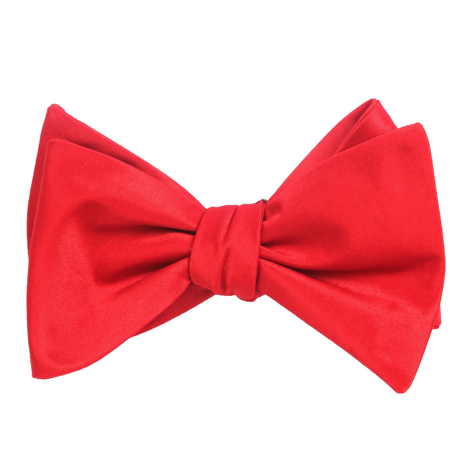 Red Maroon - Bow Tie (Untied) Self tied knot by OTAA