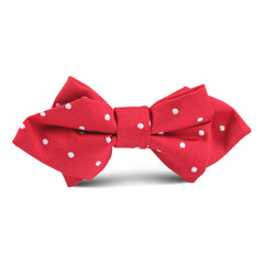 Red Polkadot Kids Diamond Bow Tie