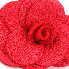 Diablo Red Lapel Flower Pin Close Boutonniere
