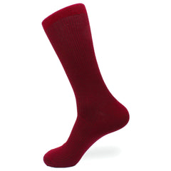 Red Wine Cotton-Blend  Socks