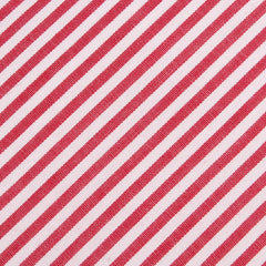 Red and White Chalk Stripe Cotton Fabric Bow Tie C005