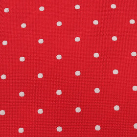 Red with White Polka Dots Pocket Square