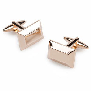 Reed Rose Gold Rectangle Cufflinks