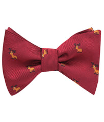 Reindeer Pixel Self Tie Bow Tie