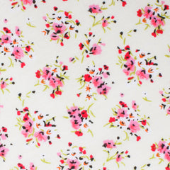 Río Pink Rose Floral Fabric Swatch
