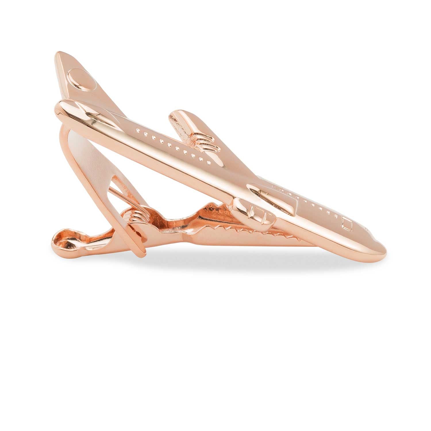Rose Gold Airplane Tie Bars