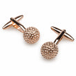 Rose Gold Golf Ball Cufflinks