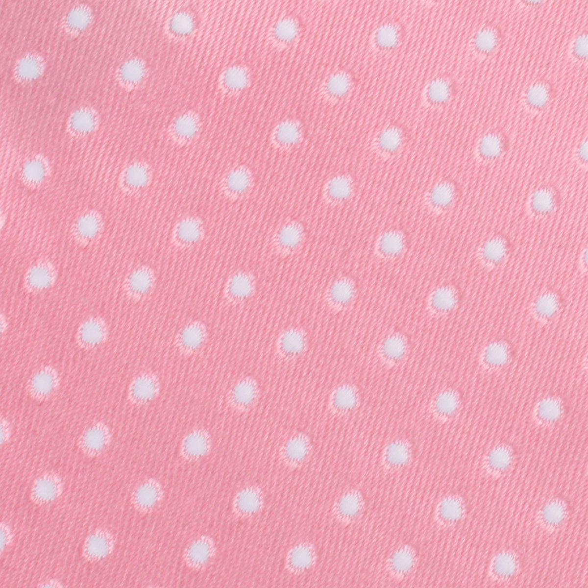 Rose Pink Mini Polka Dots Skinny Tie Fabric