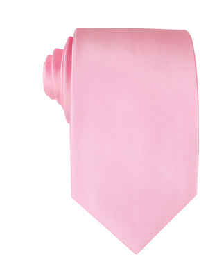 Rose Pink Satin Necktie