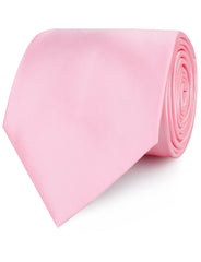 Rose Pink Satin Neckties