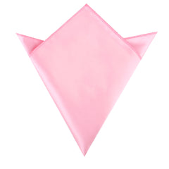 Rose Pink Satin Pocket Square