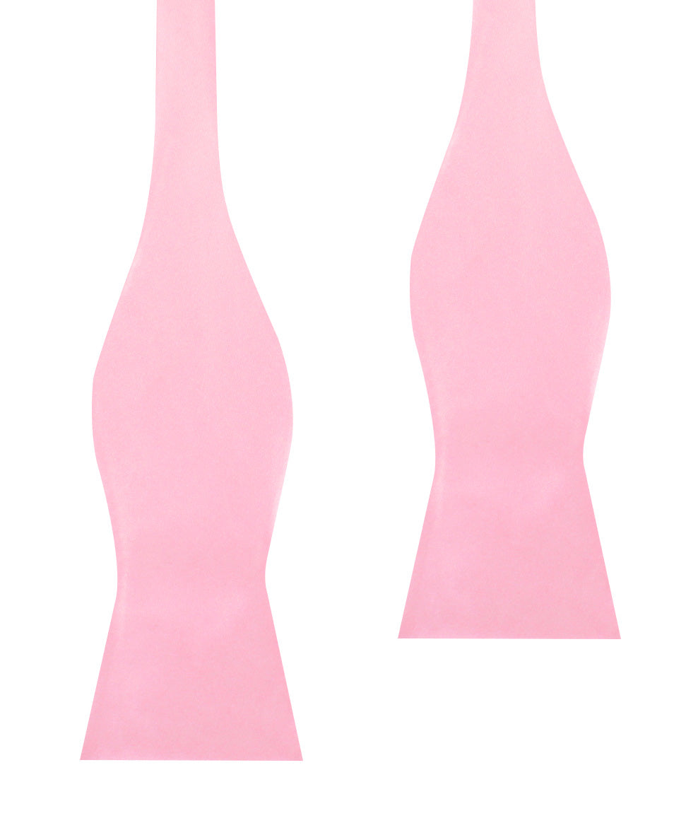 Rose Pink Satin Self Bow Tie