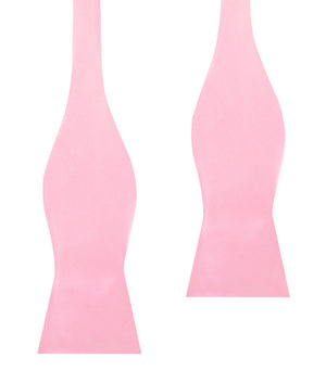 Rose Pink Satin Self Bow Tie