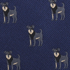 Rottweiler Dog Fabric Self Diamond Bowtie