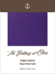Royal Violet Satin Y201 Fabric Swatch
