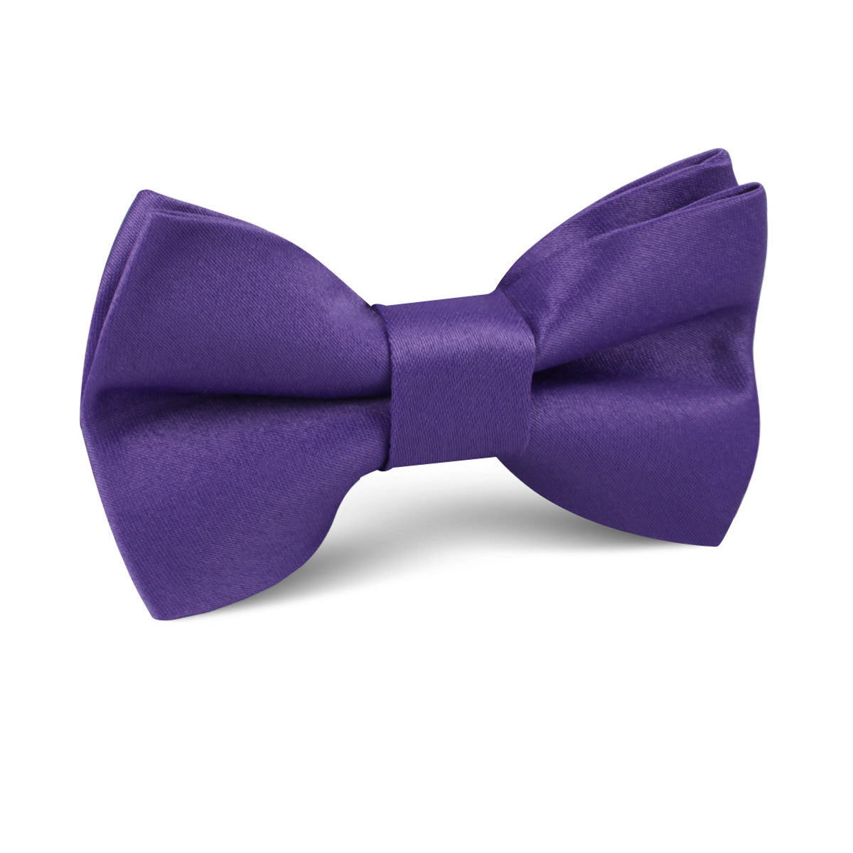 Royal Violet Purple Satin Kids Bow Tie