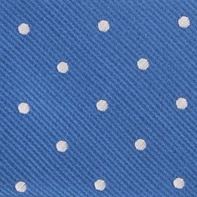 Royal Blue with White Polka Dots Pocket Square