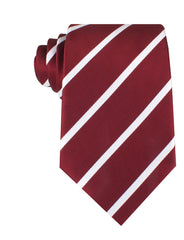 Royal Burgundy Striped Necktie