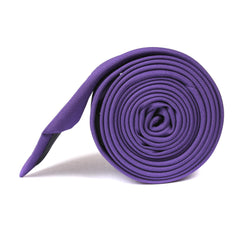 Royal Purple Skinny Tie Side Roll