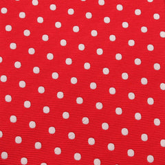 Royal Red Polka Dots Fabric Pocket Square X726