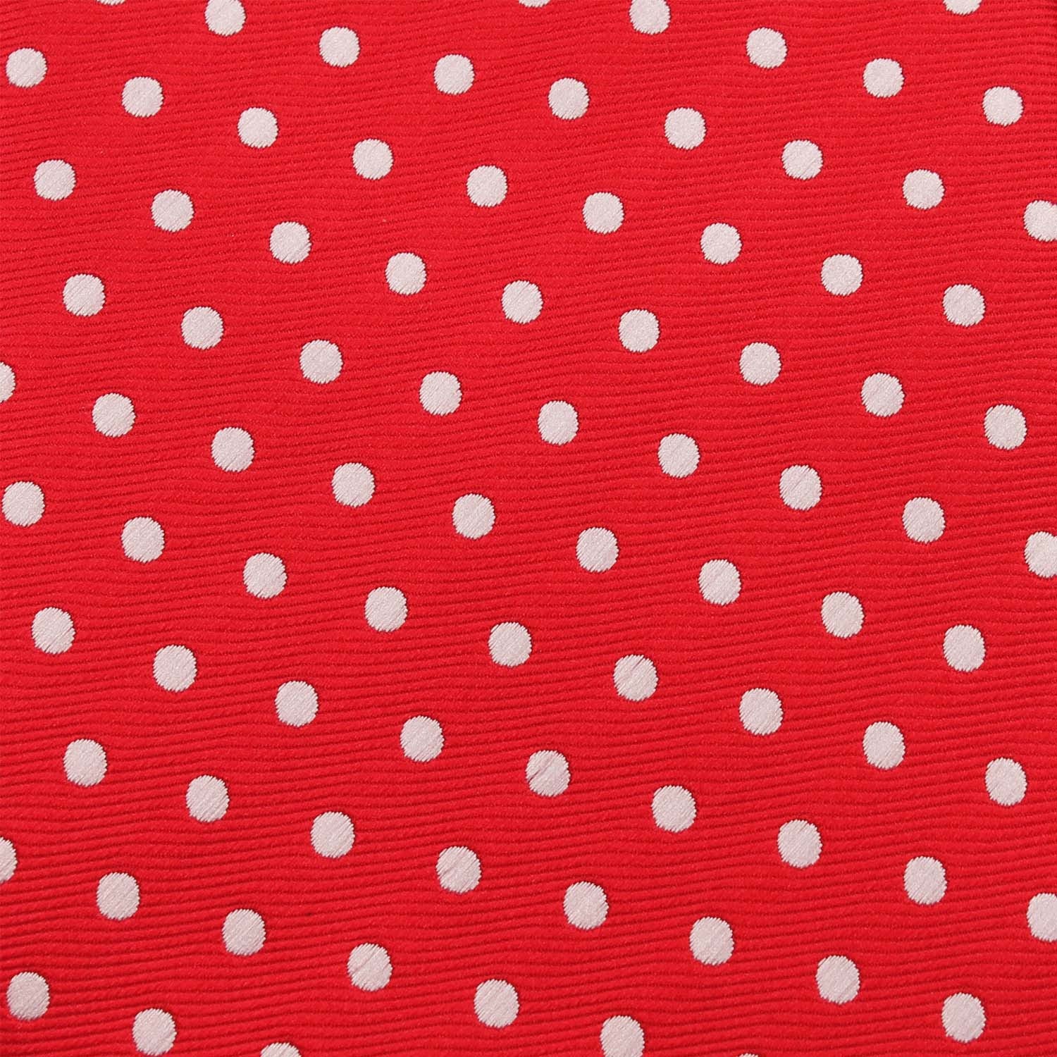 Royal Red Polka Dots Fabric Self Tie Bow Tie X726