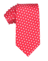 Royal Red Polka Dots Necktie