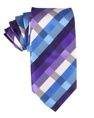 Royal Violet Checkered Necktie