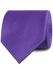 Royal Violet Purple Satin Neckties