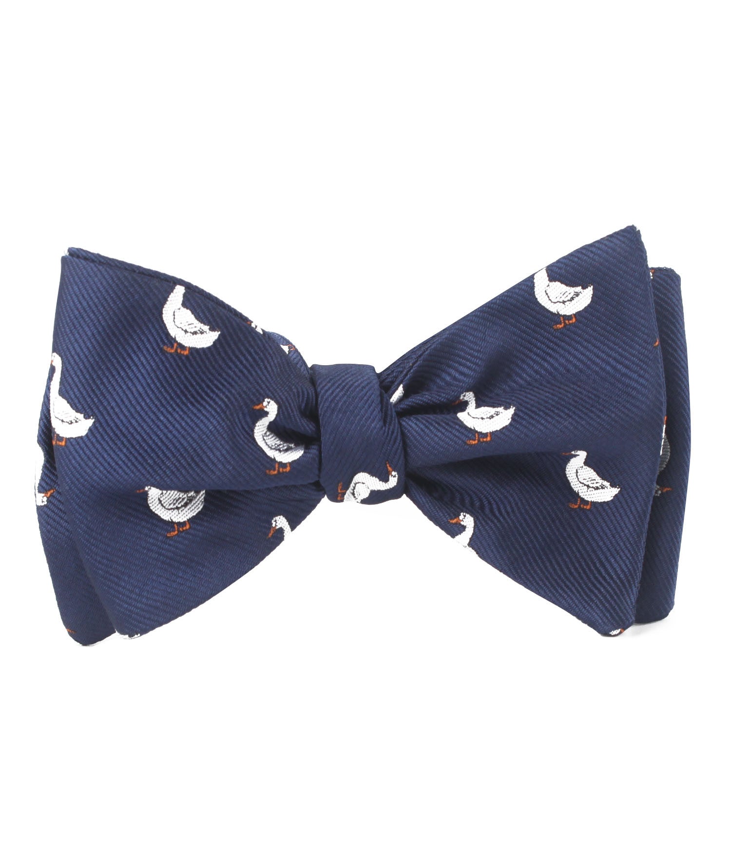 Russian White Goose Self Tied Bowtie