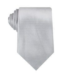Rustic Light Gray Oxford Weave Necktie