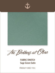 Sage Green Satin Y351 Fabric Swatch