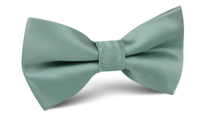 Sage Green Satin Bow Tie