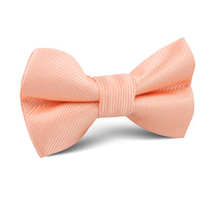 Salmon Frosty Pink Twill Kids Bow Tie